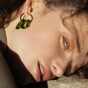 PENDIENTES DOBLE CRISTAL COLORES