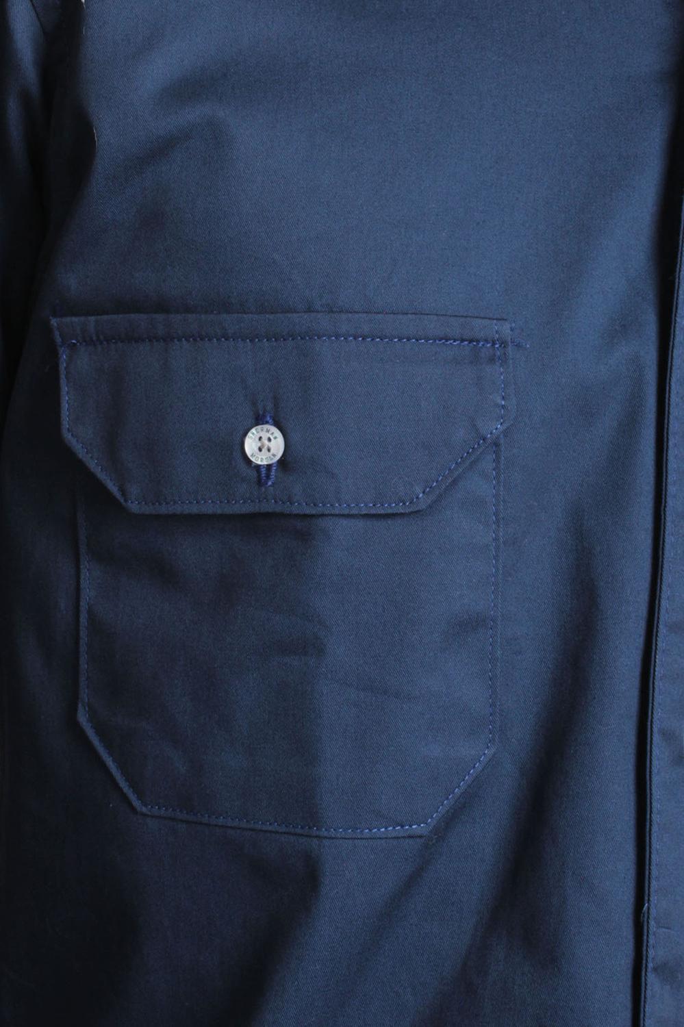 Camisa lisa manga larga con bolsillos 025019000015 - Imagen 4