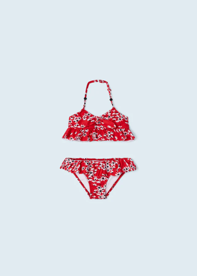 Bikini volante lazo rojo