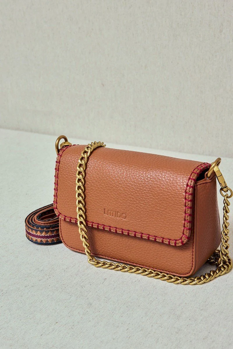 BOLSO MIDI CON RIBETE CROCHÉ - Imagen 3