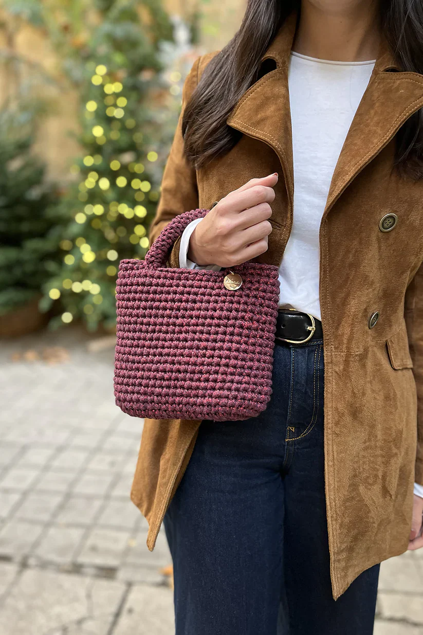 BOLSO CAMILA CINTA | BURDEOS