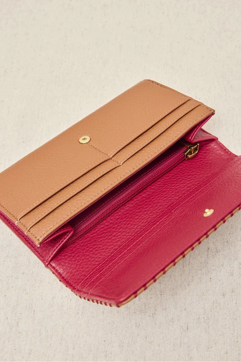 CARTERA MONEDERO GRANDE CON RIBETE - Imagen 4