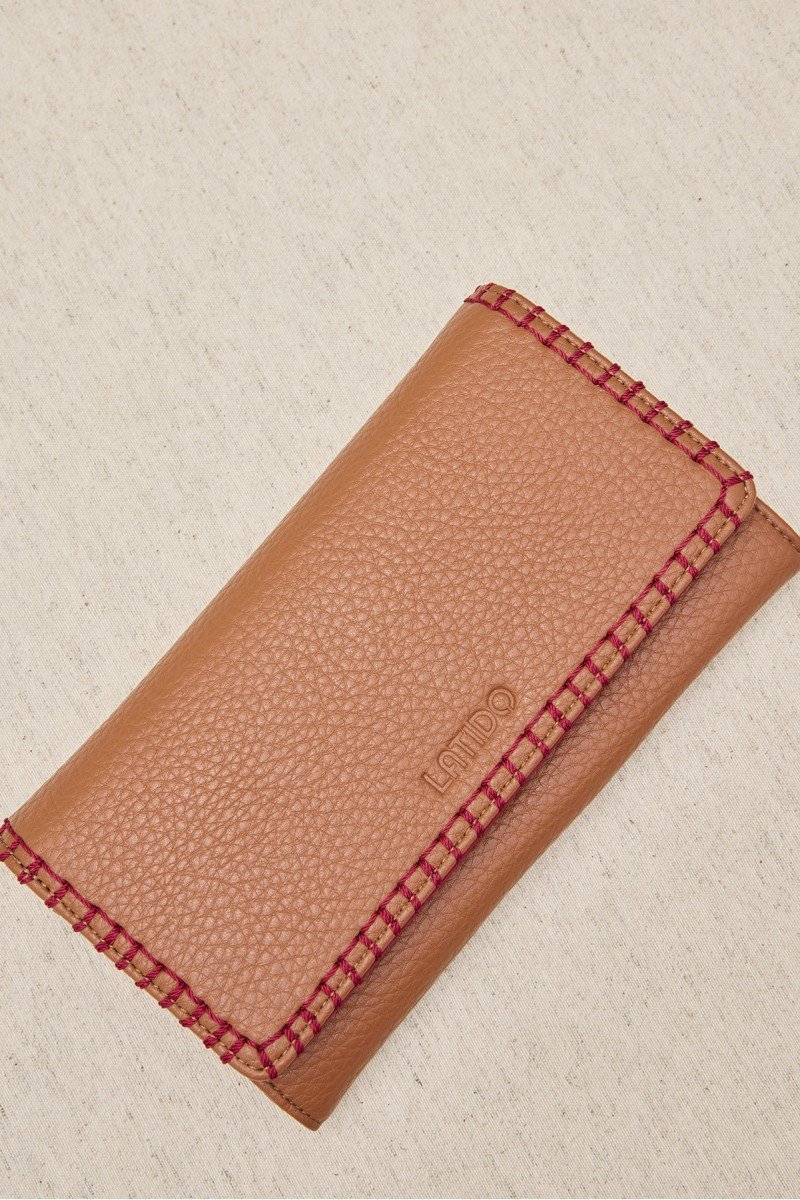 CARTERA MONEDERO GRANDE CON RIBETE - Imagen 3
