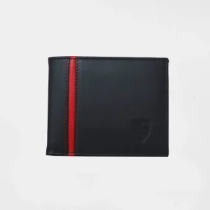 Cartera americana vivo rojo piel negra
