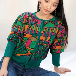 CARDIGAN CROQUIS | GREEN