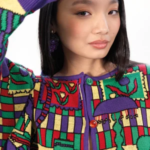 CARDIGAN CROQUIS | VIOLET