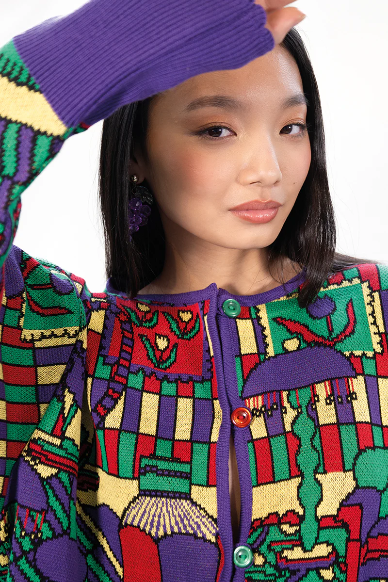 CARDIGAN CROQUIS | VIOLET