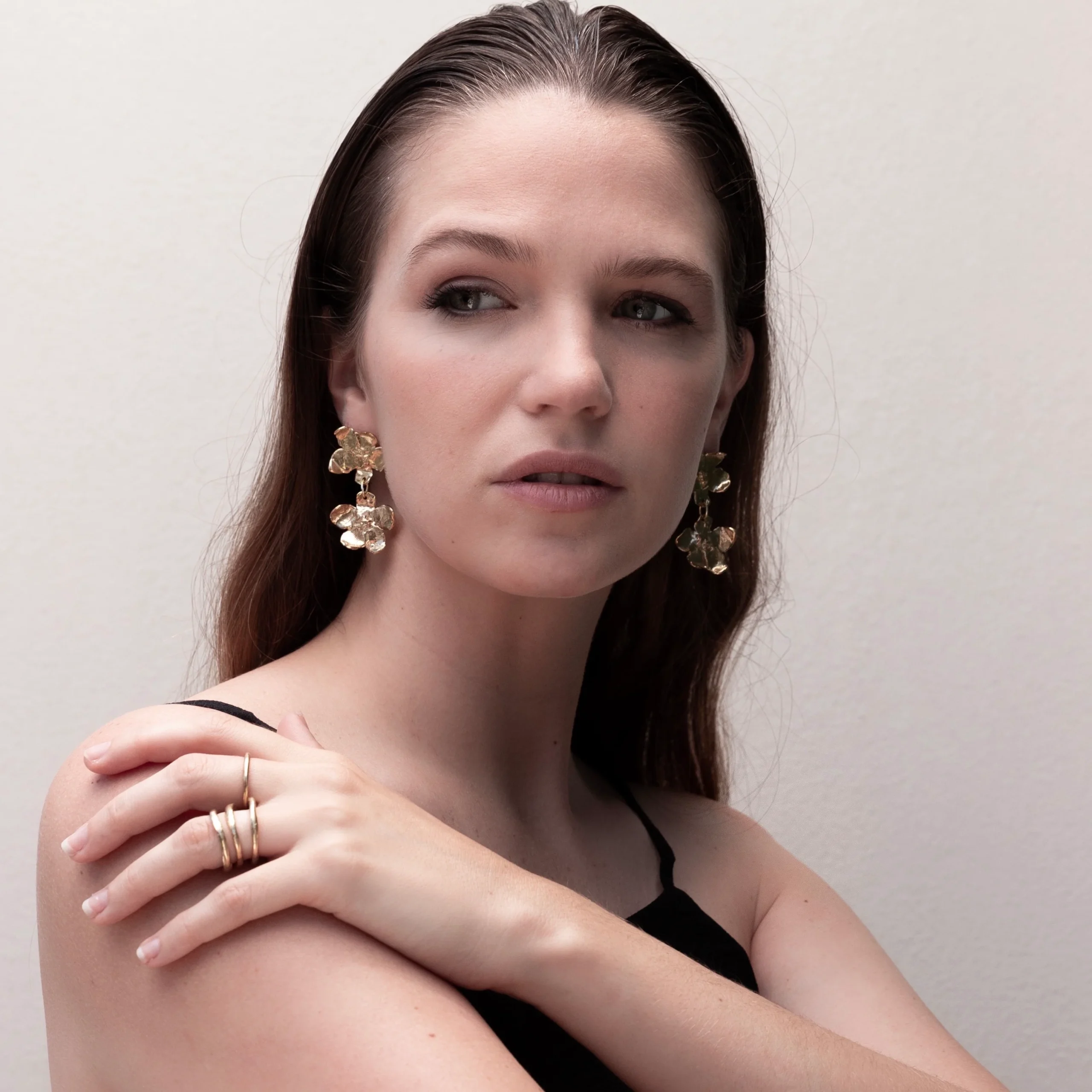 PENDIENTES HAWAI DOBLES | BRONCE