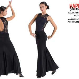 FALDA FLAMENCO EF340 PERSONALIZADA Happy Dance