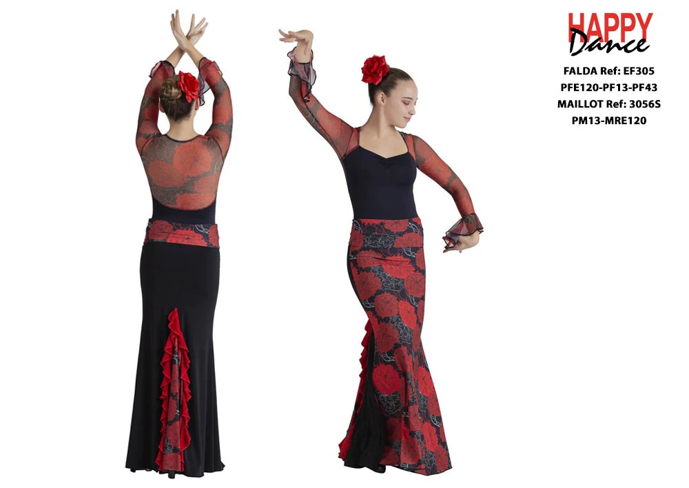 FALDA FLAMENCO EF305 PERSONALIZADA Happy Dance - Imagen 6