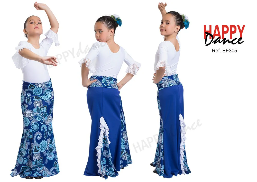 FALDA FLAMENCO EF305 PERSONALIZADA Happy Dance - Imagen 3