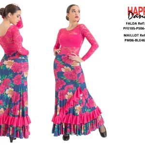 FALDA FLAMENCO EF325 PERSONALIZADA Happy Dance