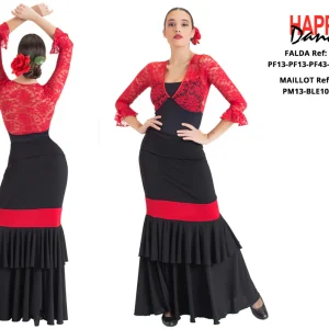 FALDA FLAMENCO EF350 PERSONALIZADA Happy Dance