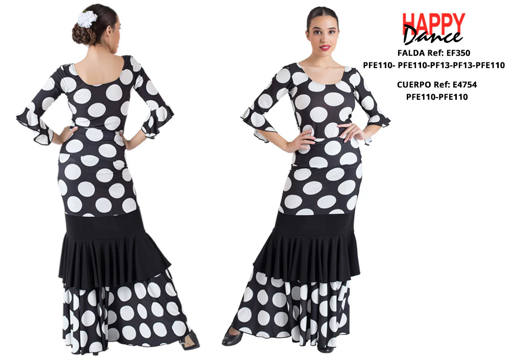 FALDA FLAMENCO EF350 PERSONALIZADA Happy Dance - Imagen 3