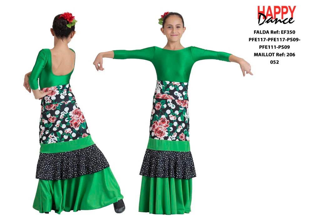 FALDA FLAMENCO EF350 PERSONALIZADA Happy Dance - Imagen 4