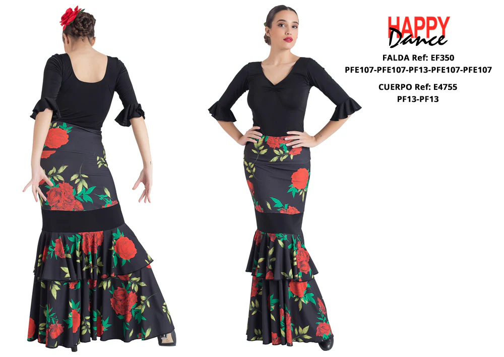 FALDA FLAMENCO EF350 PERSONALIZADA Happy Dance - Imagen 5