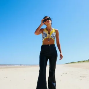 PANTALON FORMAL CUERO | NEGRO