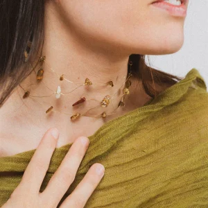 CHOKER LAINE | MARRON