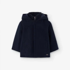 ABRIGO DE FRANELA MARINO