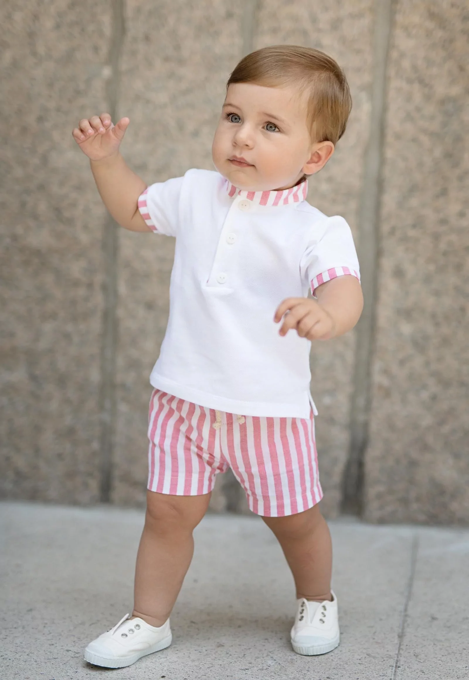 CONJ. POLO + SHORT RAYAS "VUELA" - Imagen 4