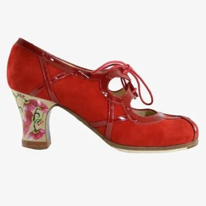 Zapato de flamenco M82 BARROCO CORDONES de Begoña Cervera