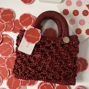 BOLSO MAYA ALGODÓN | BURDEOS