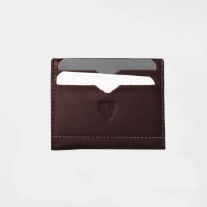 Tarjetero Sevilla FC marrón piel