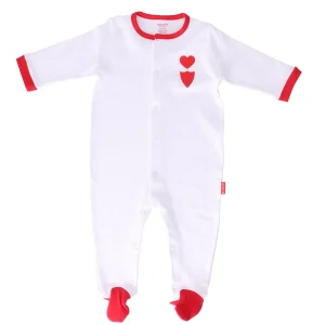 Pelele blanco para bebés 2x1