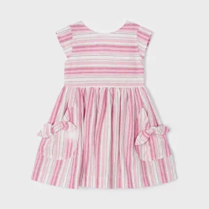 Vestido rayas hibiscus